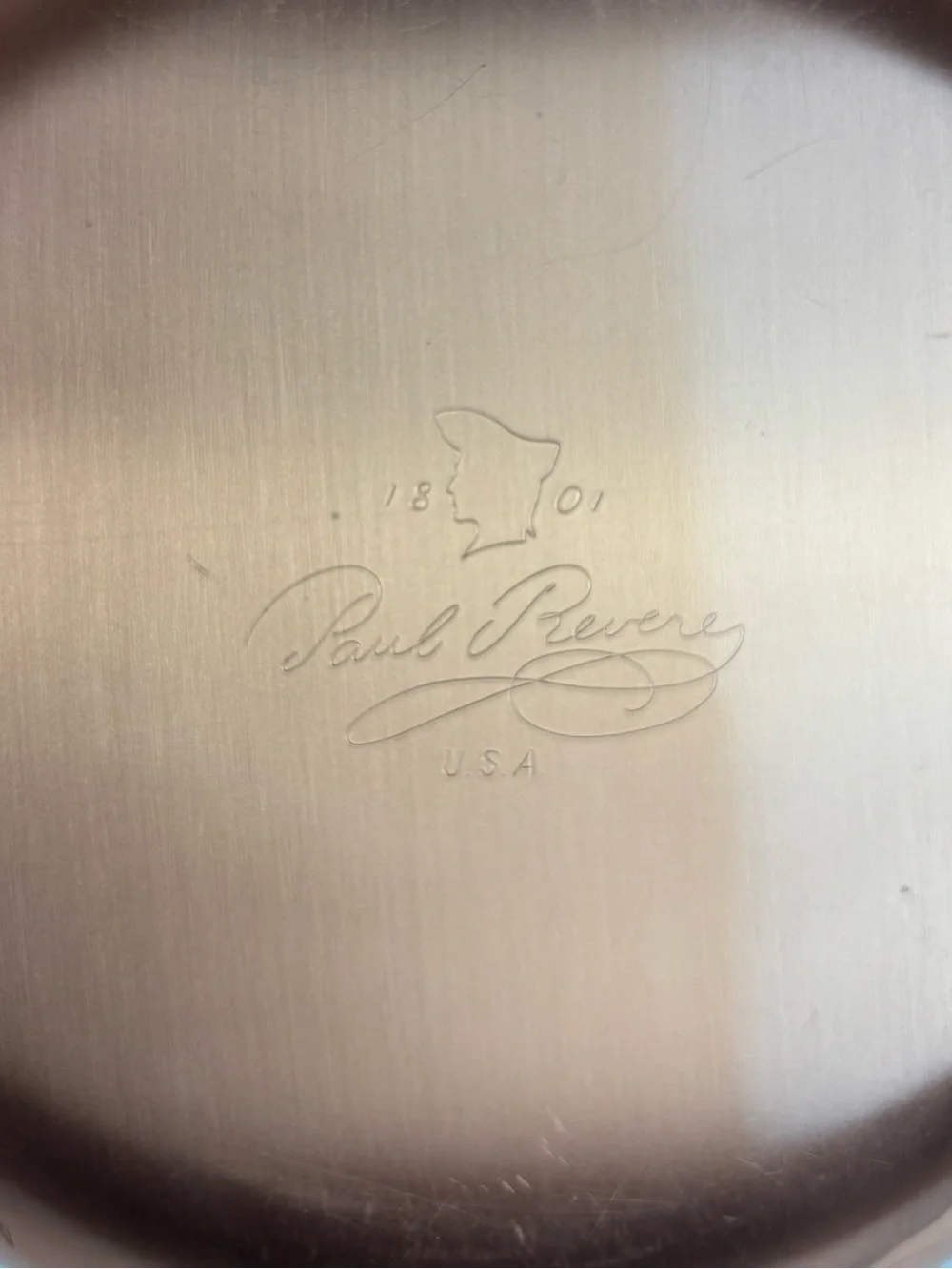 Vintage Paul Revere Ware Signature 1801 Copper Skillet Fry Pan 8.5